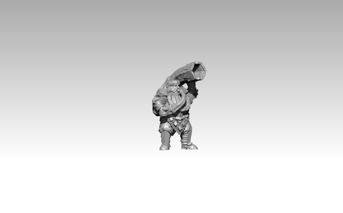 Fat Dwarf mit Kriegshorn
